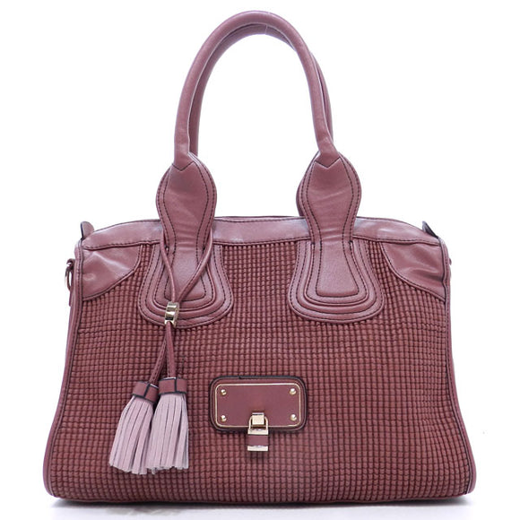 NEW Isabelle Embossed Satchel