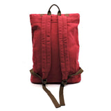 Military Canvas Hiking Backpack Large Red