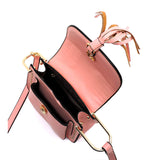 Fashion Tassel Saddle Crossbody Bag