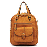 Textured Convertible Tote Backpack