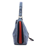 Textured Drawstring Shoulder Bag Hobo