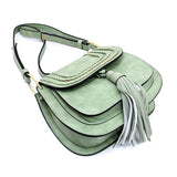 NEW Fashion Tassel Saddle Crossbody Bag