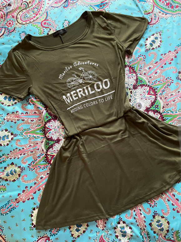 Meriloo Casual A-Line Short Dress
