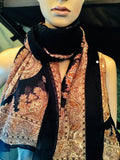Silk Polyester Scarf Wrap Shawl Long Cover