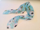 1 Fits All - LBlueGFl - Face Mask Scarf