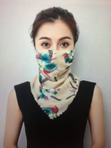 1 Fits All - Peach G Yellow - Face Mask Scarf