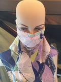 1 Fits All - Purple Blue - Face Mask Scarf