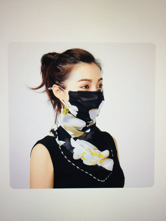 1 Fits All - BlackF - Face Mask Scarf
