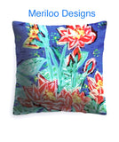 Meriloo Flowers At Night Pablo Pillow
