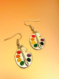 Colorful Palette Artist Pair Earrings