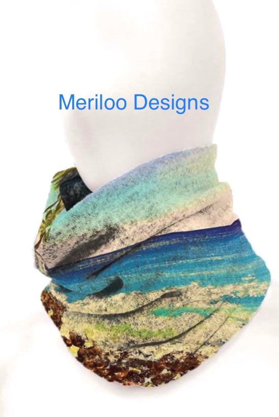 Meriloo Ocean Breeze Colors Alice Tube Scarf