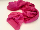 NEW Long Pink Scarf Polyester Plain
