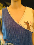 Handmade Vintage Cat Meow Apron Dress