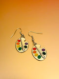 Colorful Palette Artist Pair Earrings