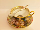 Royal Classic Bone China Porcelain Tea Cup Set
