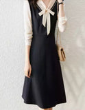 Vintage French Style A-Line Chiffon Dress