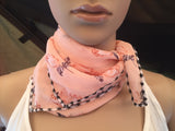 1 Fits All - Peach - Face Mask Scarf