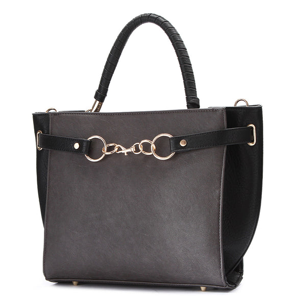 Fashion Satchel Black Color Handbag